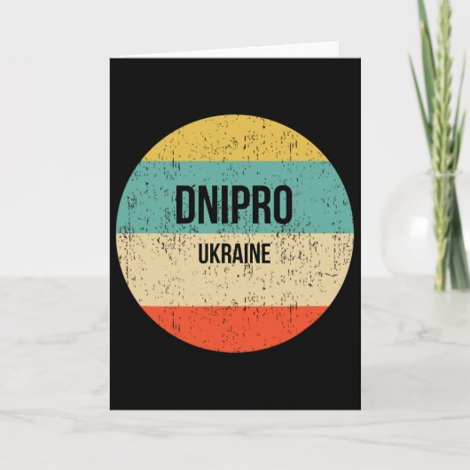 Dnipro Oekraïne 3 Kaart (Voorkant)