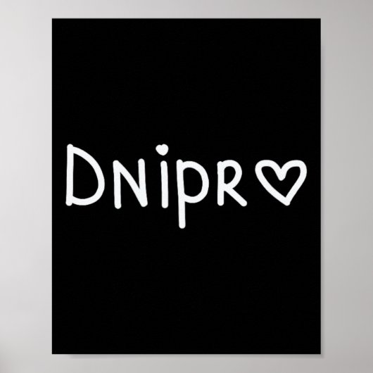 Dnipro Oekraïne Poster (Voorkant)