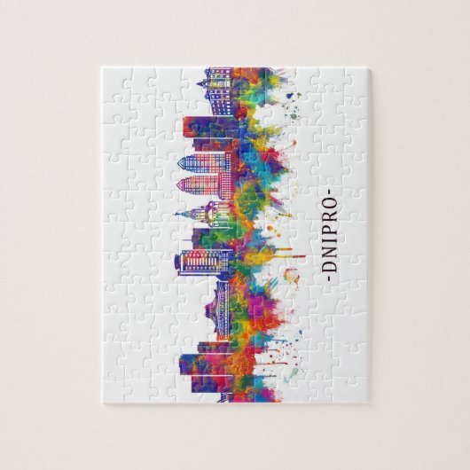 Dnipro Ukraine Skyline Legpuzzel (Verticaal)