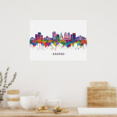 Dnipro Ukraine Skyline Poster (Keuken)