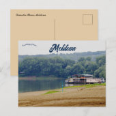 Dnjestr rivier Moldavië Briefkaart (Voorkant / Achterkant)