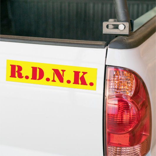 DNK BUMPERSTICKER (Op Truck)