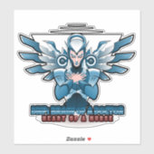 DNP Brain van een arts hart van een verpleegkundig Sticker (Vel)