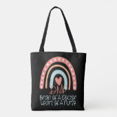 DNP Doctor in de verpleegkunde Boho-regenboog  Tote Bag (Achterkant)