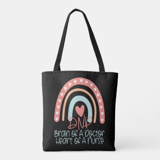 DNP Doctor in de verpleegkunde Boho-regenboog  Tote Bag (Achterkant)