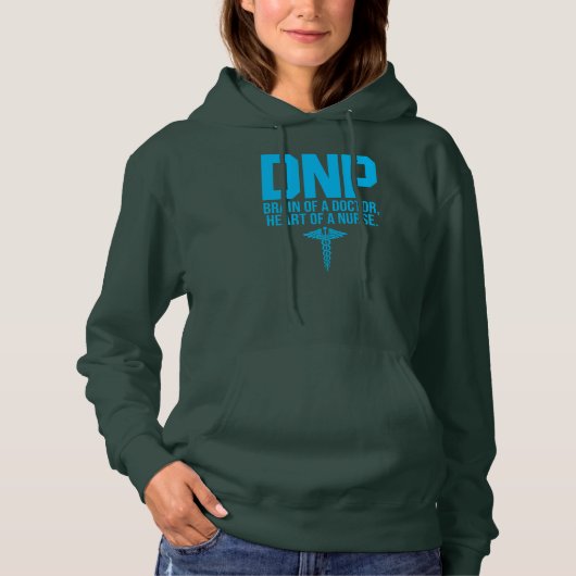 DNP Doctor in de verpleegkunde Brain RN Nurse Hoodie (Voorkant)