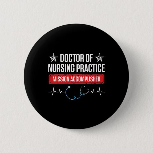 DNP Doctor of Nursing Practice bereiken RN Nurse Ronde Button 5,7 Cm (Voorkant)