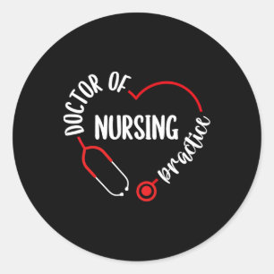 DNP Waardering DNP Stethoscoop DNP Verpleegkundige Ronde Sticker