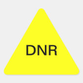DNR Medical Chart Label (Voorkant)