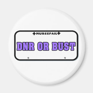 DNR of Bust Licentie Bord Magneet