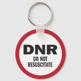 DNR Resusciteert geen medische Sleutelhanger