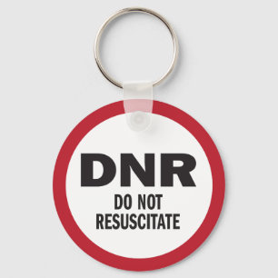 DNR Resusciteert geen medische Sleutelhanger