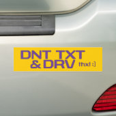 DNT TXT en DRV Bumpersticker (Op auto)