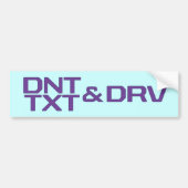 DNT TXT en DRV Bumpersticker (Voorkant)