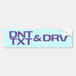 DNT TXT en DRV Bumpersticker