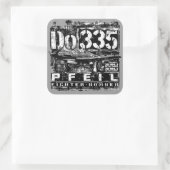 Do 335 Pfeil Vierkante Sticker (Tas)