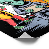 Do All Humans Dress Like This_ – Funny Alien Hallo Poster (Hoek)