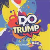 DO deTRUMP Vibrant Vinyl Raam Stickers (Voorkant)