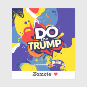 DO deTRUMP Vibrant Vinyl Raam Stickers