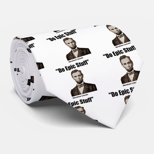 Do Epic Stuff Abraham Lincoln Stropdas (Opgerold)