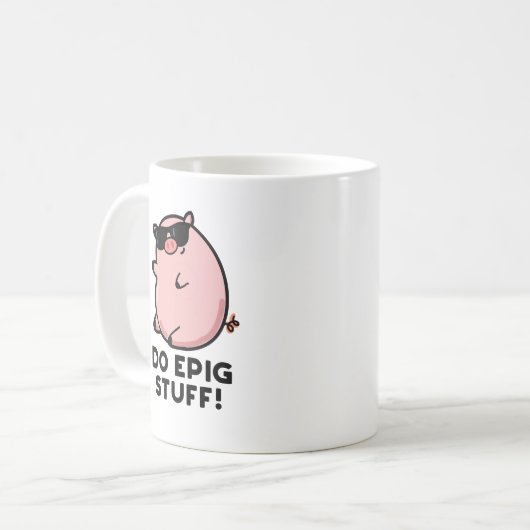 Do Epig Stuff Funny Epic Pig Koffiemok (Voorkant links)