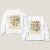 Do Good Be Happy Floral T-Shirt (Voorkant /achterkant)