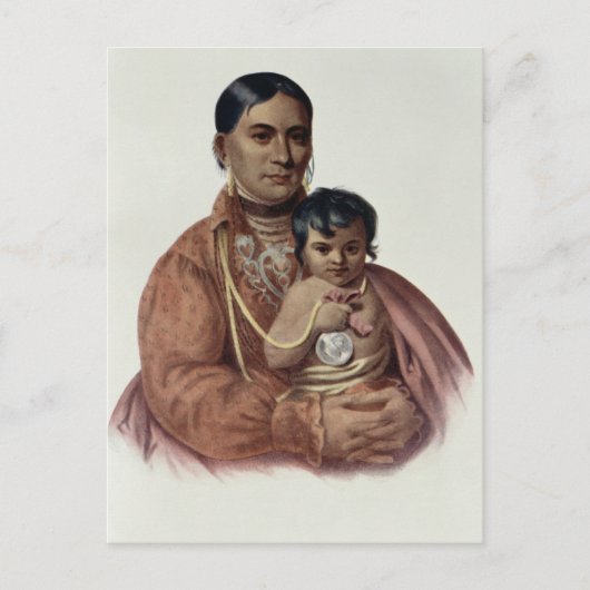 Do-Hon-Go, een Osage Woman Briefkaart (Voorkant)