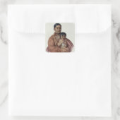 Do-Hon-Go, een Osage Woman Vierkante Sticker (Tas)