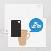 Do I Look hot? Mug Selfie Briefkaart (Voorkant / Achterkant)
