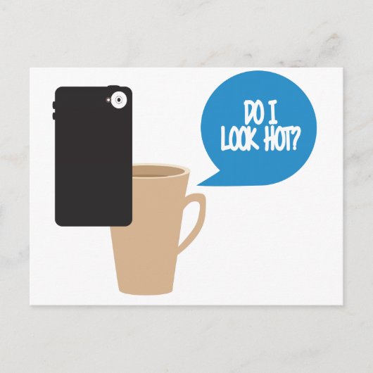 Do I Look hot? Mug Selfie Briefkaart (Voorkant)