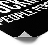 Do I Look Like A Foring People Person Funny Humor  Poster (Hoek)