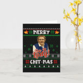 Do It Funny Chit-mas Christmas Meme  Kaart (Gele Bloem)