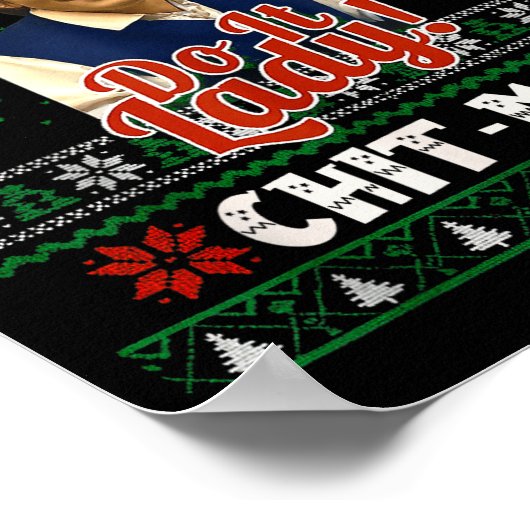Do It Funny Chit-mas Christmas Meme  Poster (Hoek)