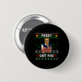 Do It Funny Chit-mas Christmas Meme  Ronde Button 5,7 Cm (Voorkant /achterkant)