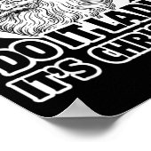 Do It Lady It's Christmas Funny Holiday Festive Poster (Hoek)