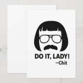 Do It Lady Meme – Grappig Retro Quote Ontwerp Kaart (Voorkant / Achterkant)