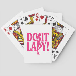 Do It Lady - Vrouwelijke empowerment Pokerkaarten