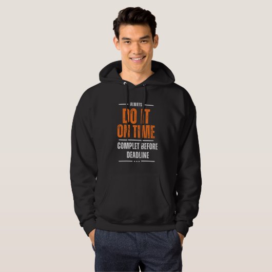 Do It On Time Hoodie (Voorkant volledig)