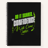 Do It Scared – Motivational Confidence for Goals Notitieboek (Voorkant)