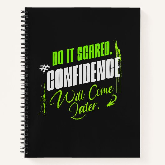 Do It Scared – Motivational Confidence for Goals Notitieboek (Voorkant)