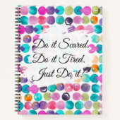 Do It Scared Motivational Routines & Habits Notitieboek (Voorkant)