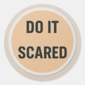 DO IT SCARED Sticker (Voorkant)