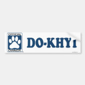 Do-Khyi Blue Bumpersticker (Voorkant)