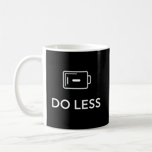 DO LESS Minimal Quote – Simple Lifestyle Design Koffiemok (Links)