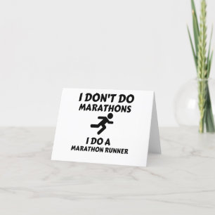 DO MARATHON RUNNER BEDANKKAART