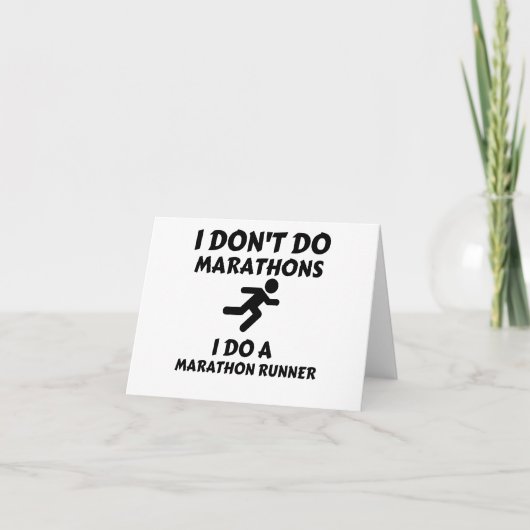 DO MARATHON RUNNER BEDANKKAART (Voorkant)