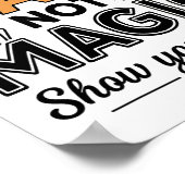Do Math Not Magic Funny Math Teacher Back To Schoo Poster (Hoek)