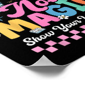 Do Math Not Magic Funny Math Teachers Student Back Poster (Hoek)