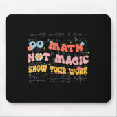 Do Math Not Magic Retro Math Teacher Gift Funny Qu Muismat (Voorkant)