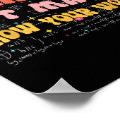 Do Math Not Magic Retro Math Teacher Gift Funny Qu Poster (Hoek)